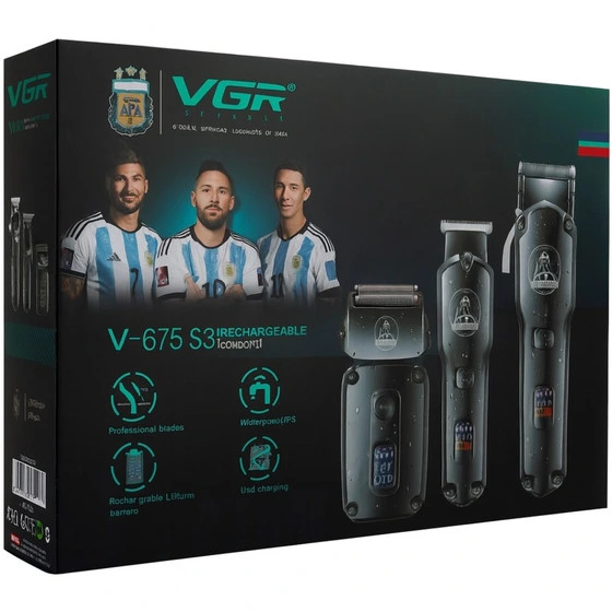 ست ماشین اصلاح 3 قلو وی جی آر V-675 s3
